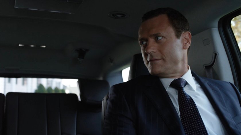 Jeffrey Mace in a car.