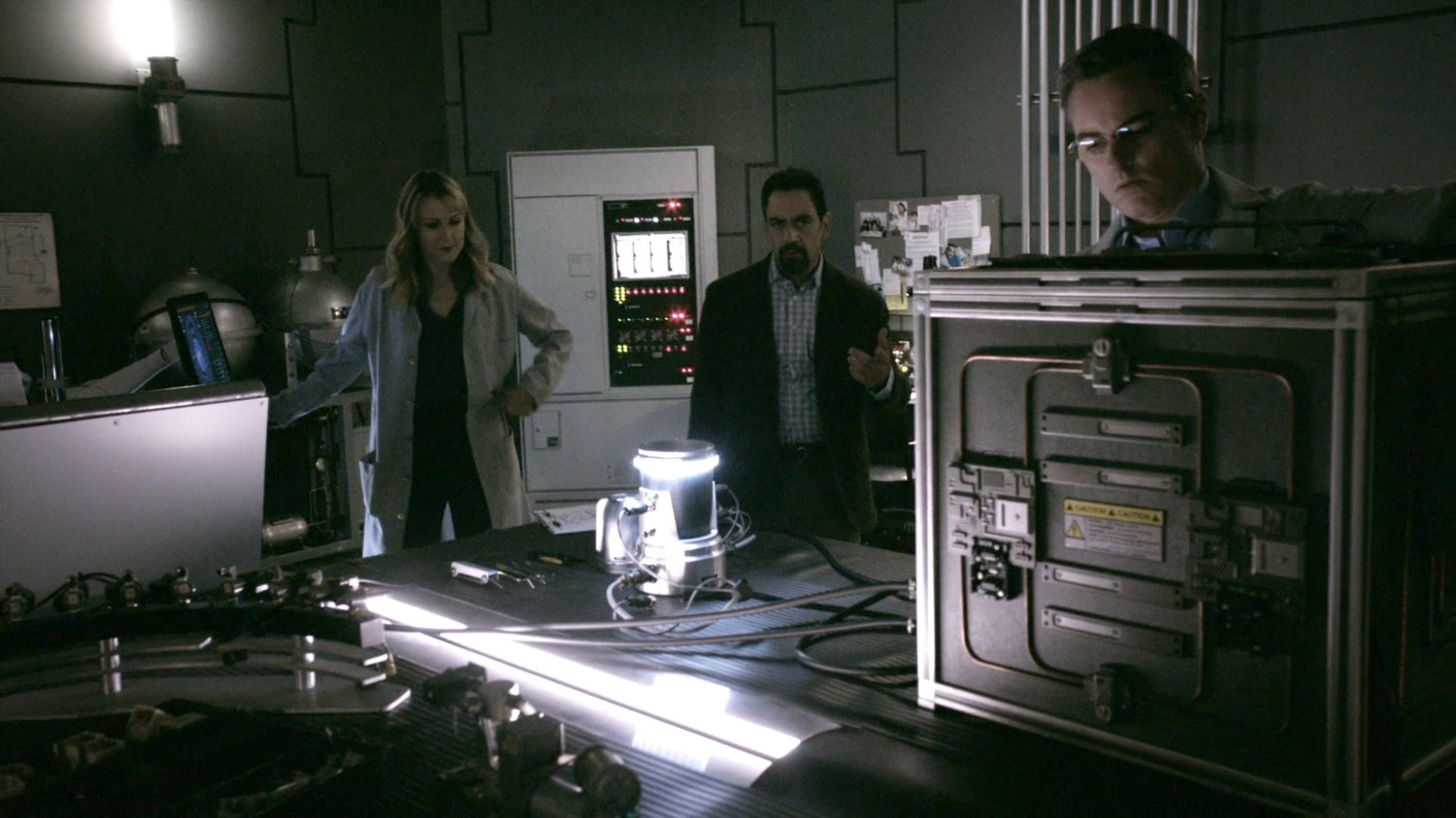 Lucy, Eli, and Joe in Momentum Labs.
