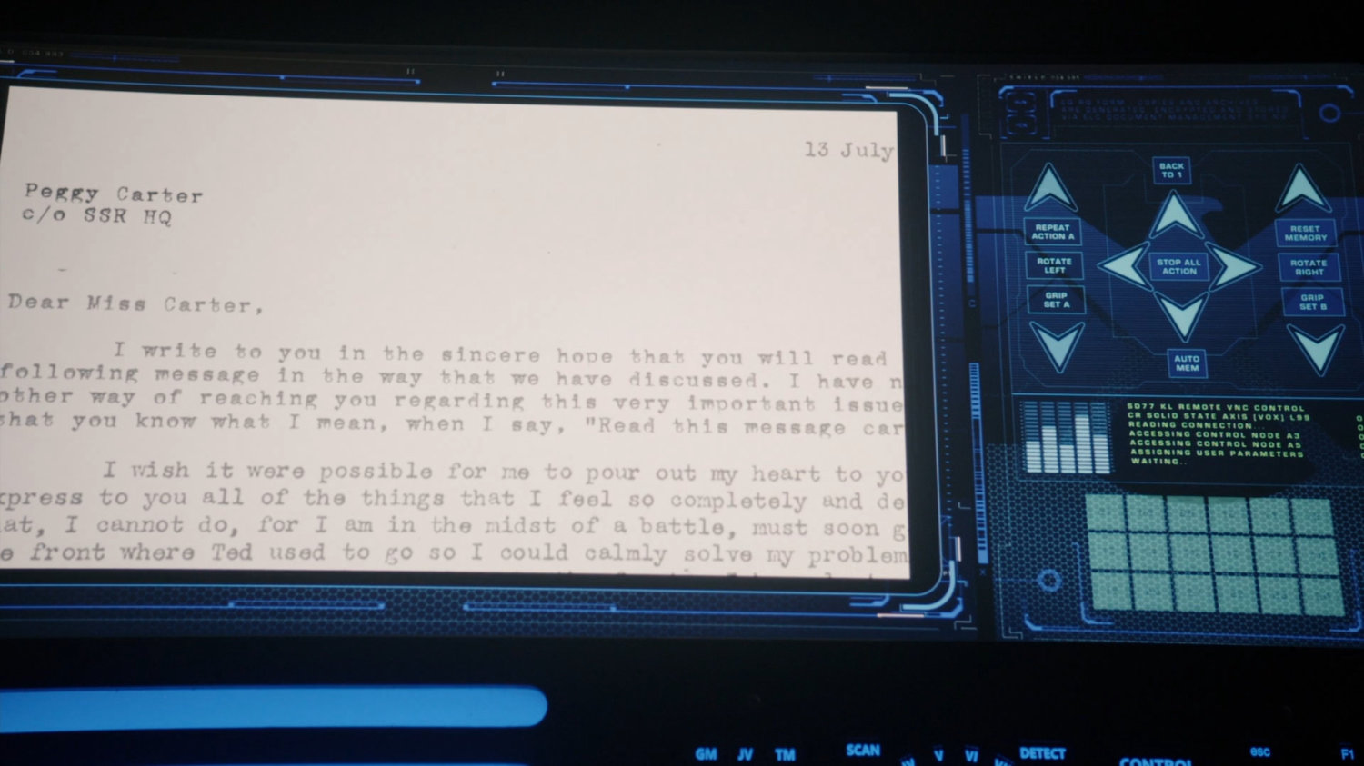 Computer screens of paperwork transferring Isodyne assets to Roxxon.