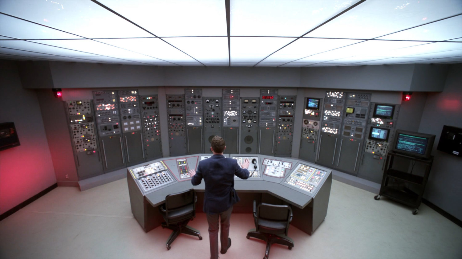 Fitz in the control room of Roxxon Power Station.
