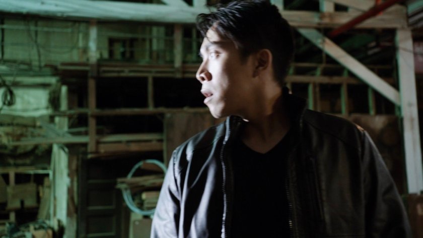 Man inside the Chinatown Crew Warehouse.