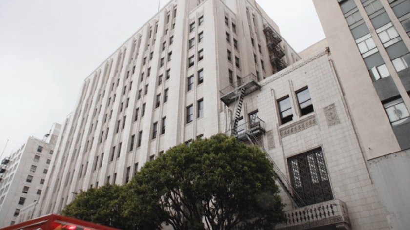 Exterior of the Quantum Cube warehouse building.