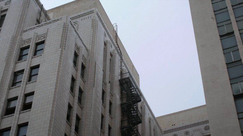 Exterior of the quantum cube warehouse.