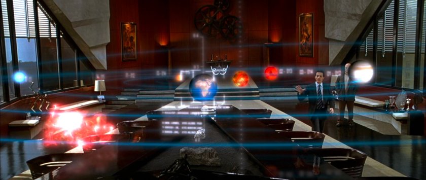 Reed and Ben in the boardroom of Von Doom Industries.