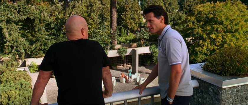 Reed and Ben on the balcony at the Von Doom compound.