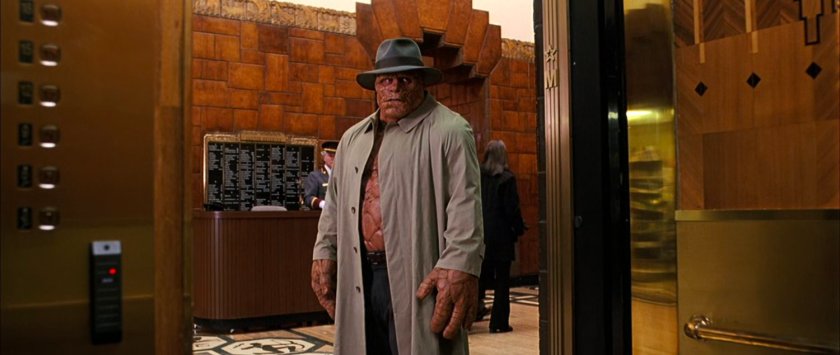 Ben in the lobby of the Baxter Building.