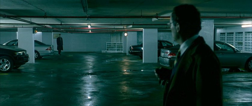 Ned Cecil seeing Victor in an underground parking garage.