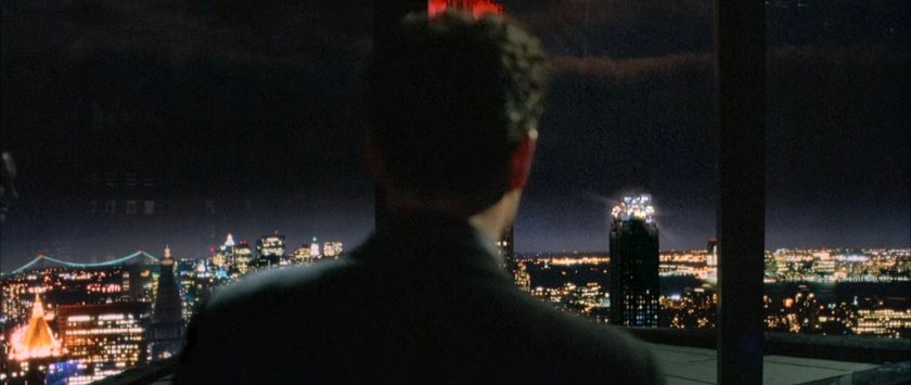 Victor looking at Baxter building as seen from Von Doom Industries tower.