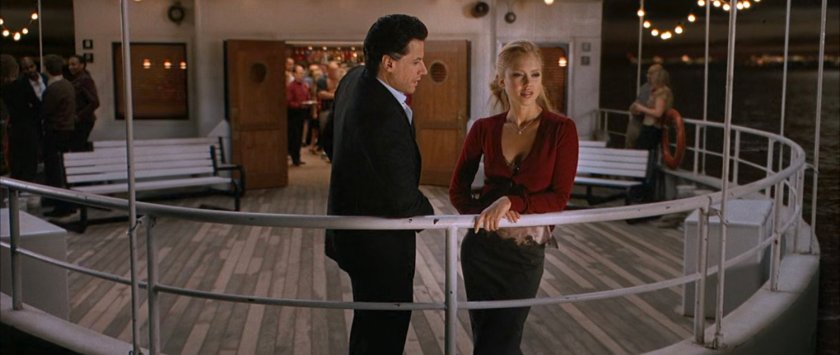 Reed and Sue on a circle cruise boat at night.