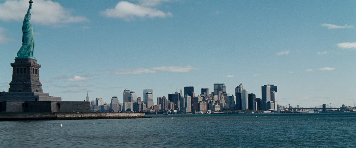 View of Manhattan from the Statue of Liberty.