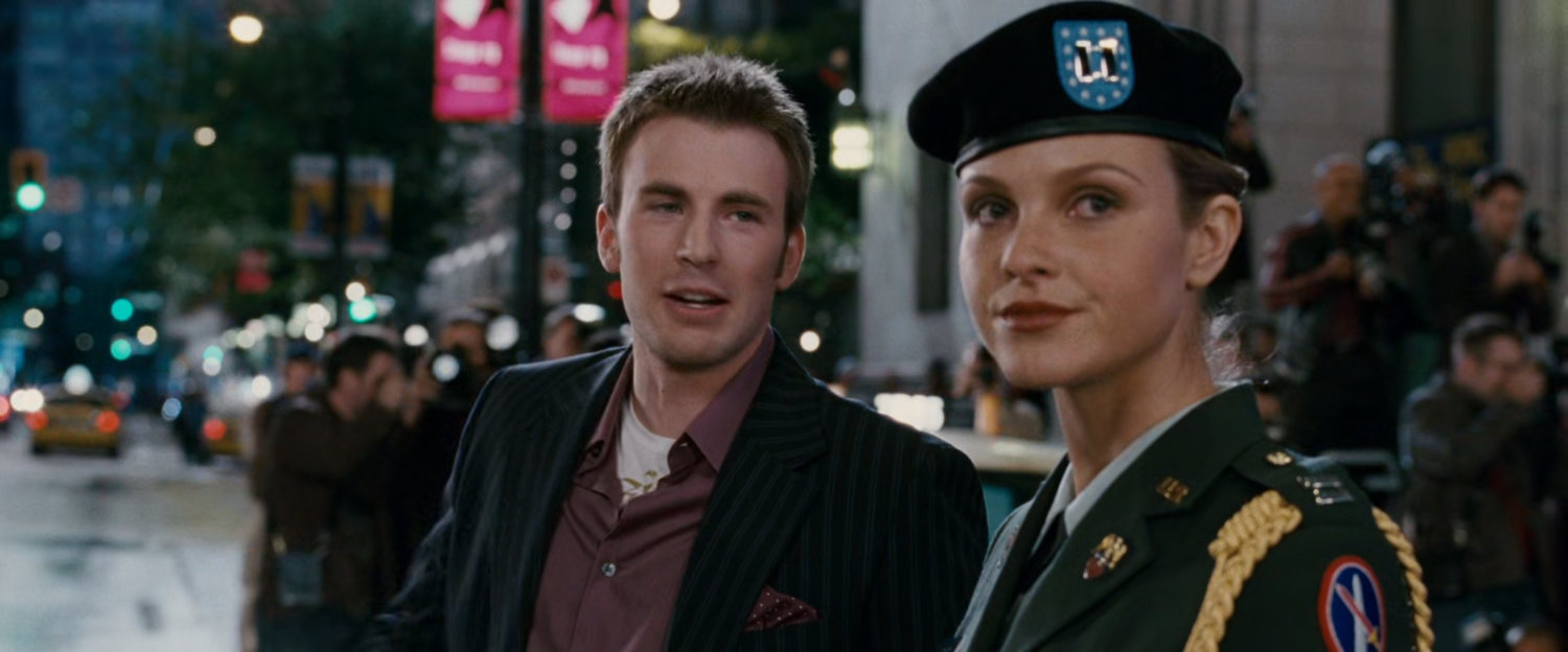 Johnny and Captain Raye outside a club.