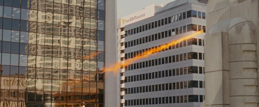 The Human Torch as seen from the rooftop of the Baxter Building.