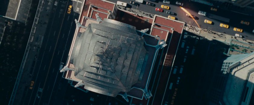 Aerial view of the Chrysler Building.