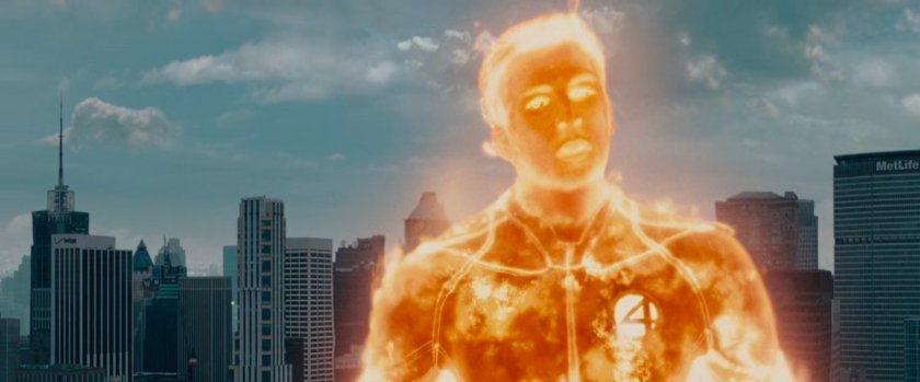 The Human Torch in Midtown.