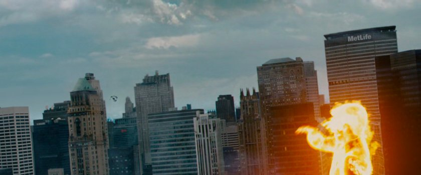 The Human Torch in Midtown.