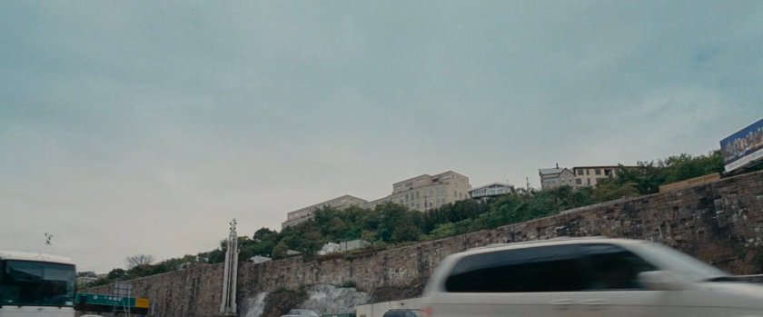 The Silver Surfer flying out of the Lincoln Tunnel.