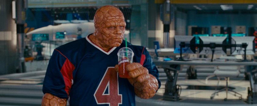 Ben with a Slurpee in the Baxter Building laboratory.