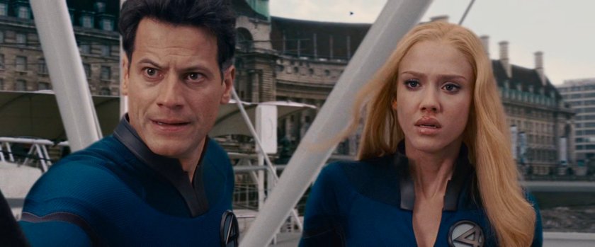 Reed and Sue below the London Eye.