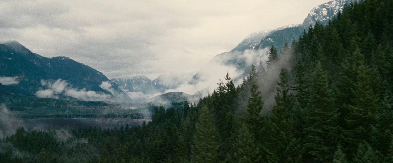 Cloudy mountains near the Black Forest.