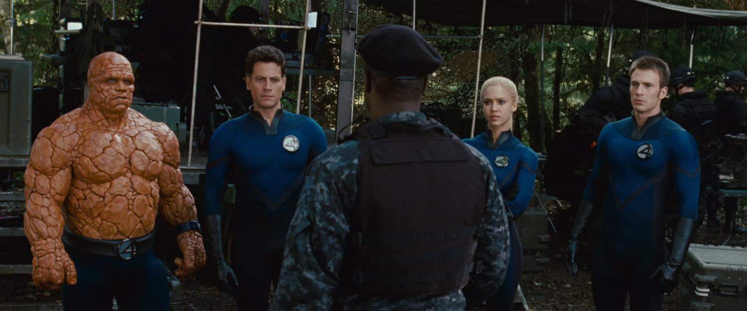 The Fantastic Four with General Hager in the Black Forest.