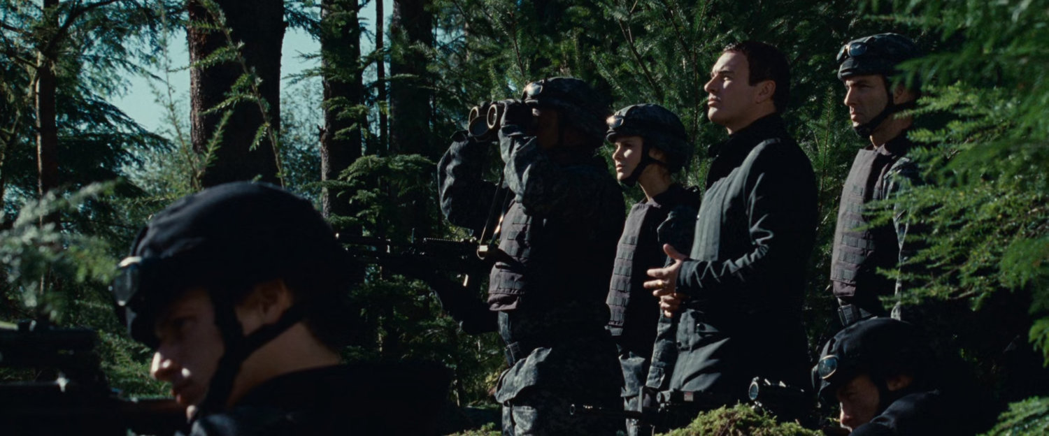 Victor and army troops in the Black Forest.