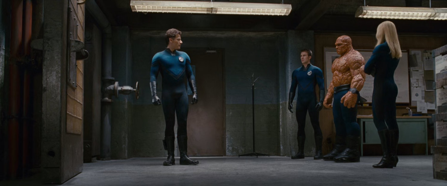 The Fantastic Four in a room at Inyeptuk Station.