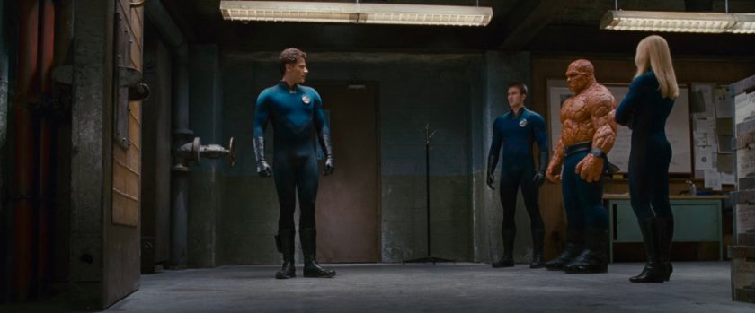 The Fantastic Four in a room at Inyeptuk Station.