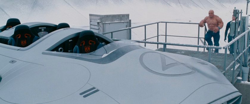 Ben and Johnny heading towards the Fantasticar.