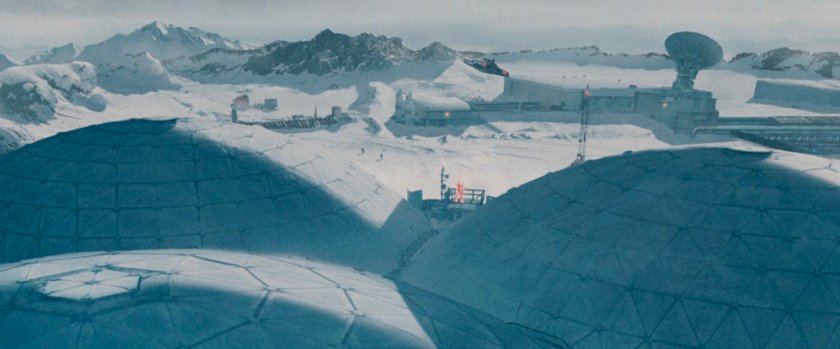 The Fantasticar and Johnny taking flight above Inyeptuk Station.