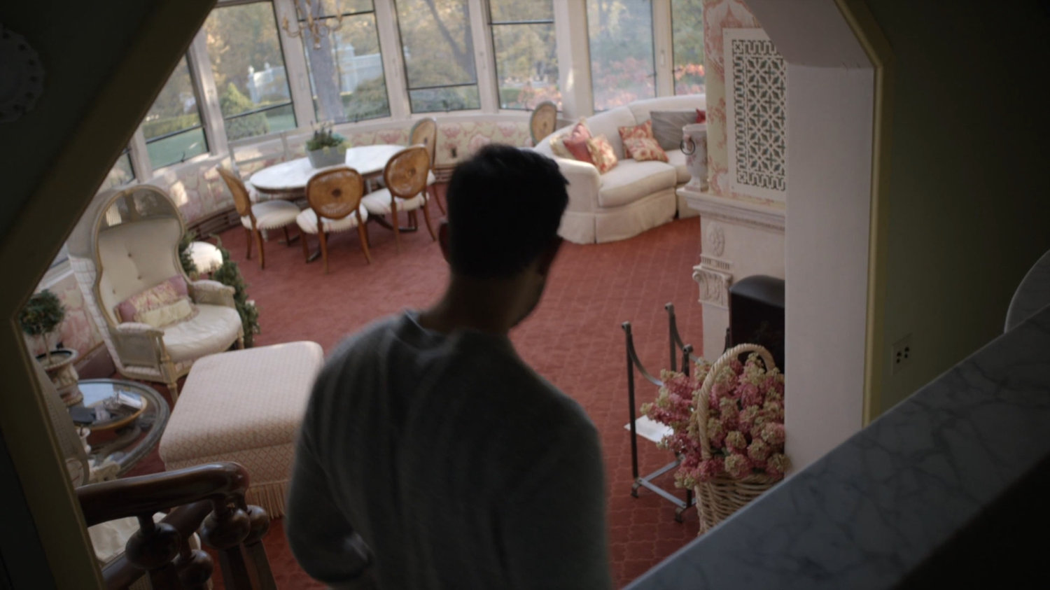 Vijay in his sister's lake house.
