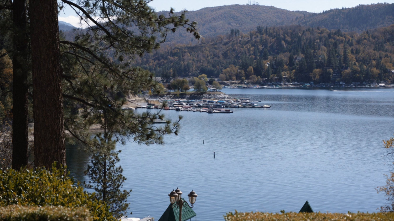 View of lake from Ellen Nadeer's house.