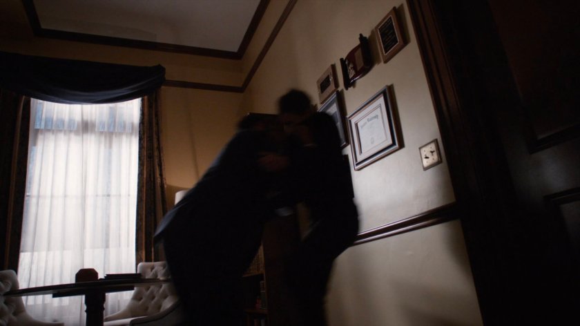 Simmons and Bynum in Ellen Nadeer's Senate office.