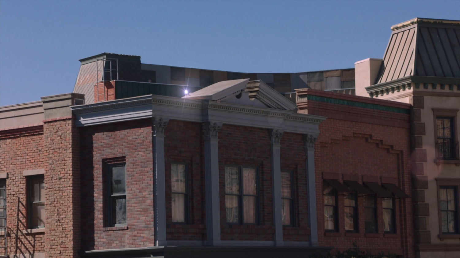 A glint from a rooftop in Sunbury, Pennsylvania.