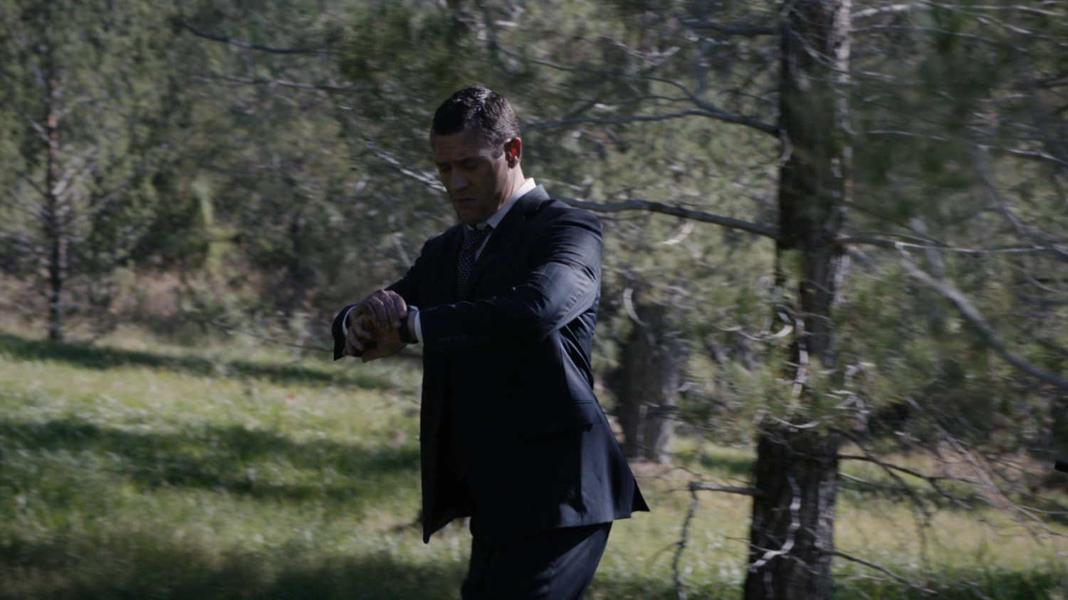 Director Mace in a rural West Virginia forest.