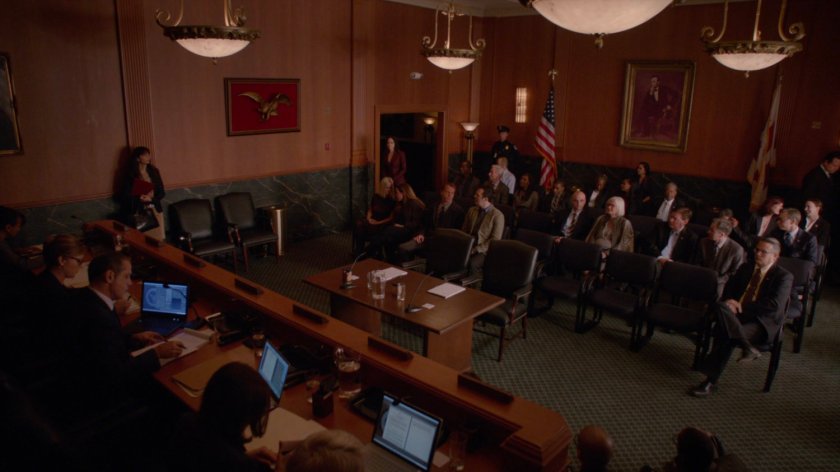 A US Senate hearing chamber.