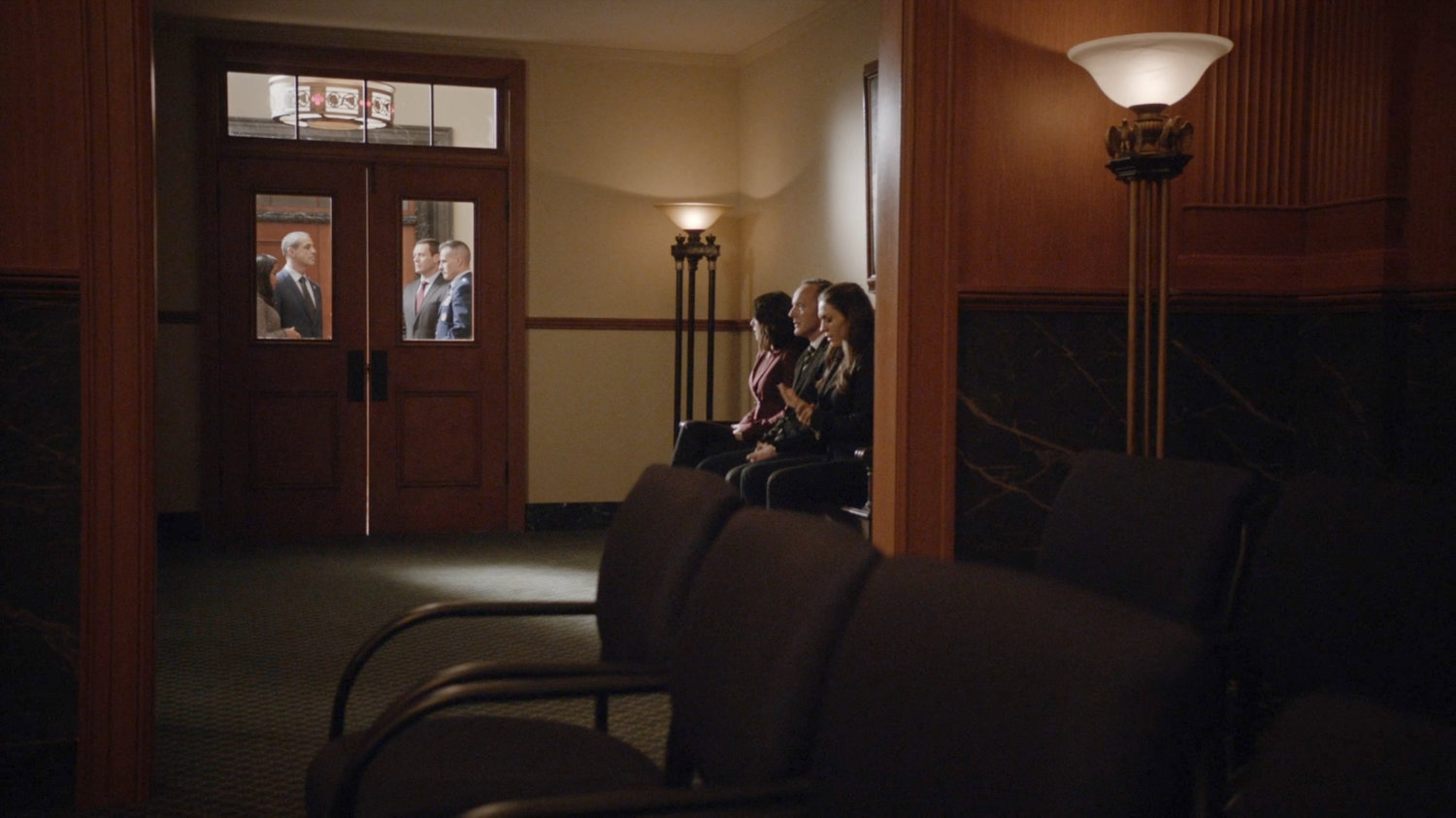 A waiting room in the US Senate offices.
