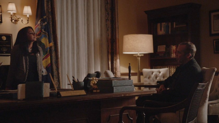 Senator Nadeer and Radcliffe in her Senate office.