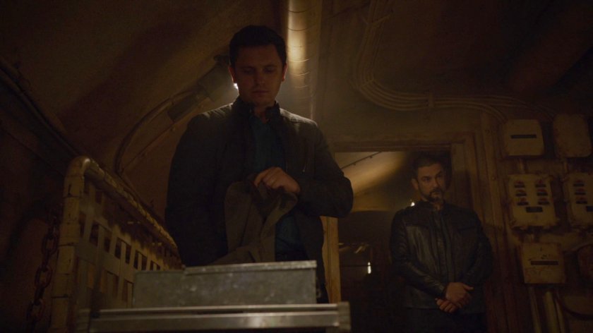 Two Russian mercenaries in submarine.