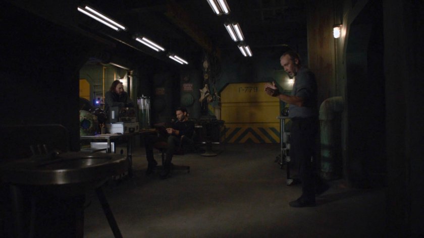 Shockley, Ivanov, and Radcliffe in the Superior's base.