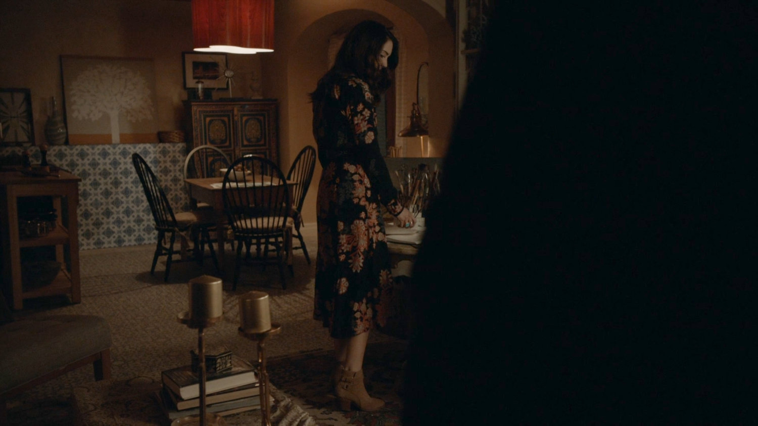 Agnes in her apartment.