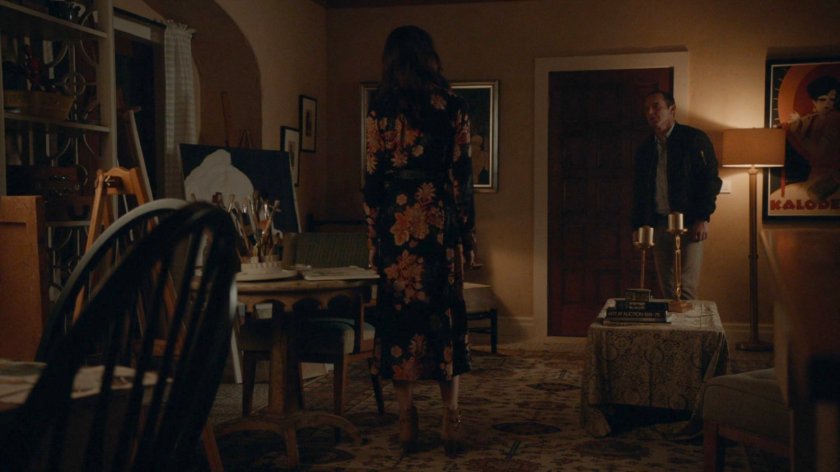 Coulson and Agnes in her apartment.