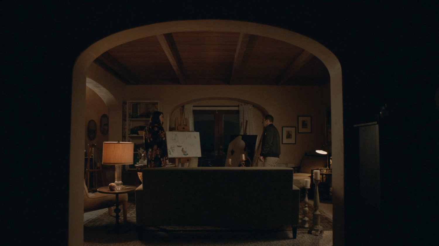 Coulson and Agnes in her apartment.
