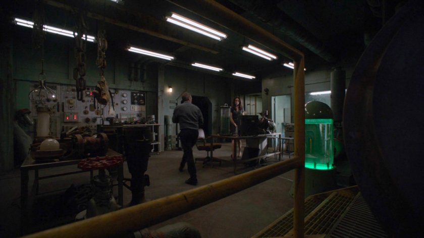 Radcliffe and Aida in the Superior's base.