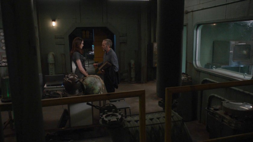 Radcliffe and Aida in the Superior's base.
