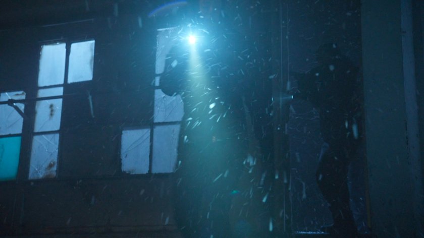 Interior of an abandoned warehouse in Nome, Alaska.