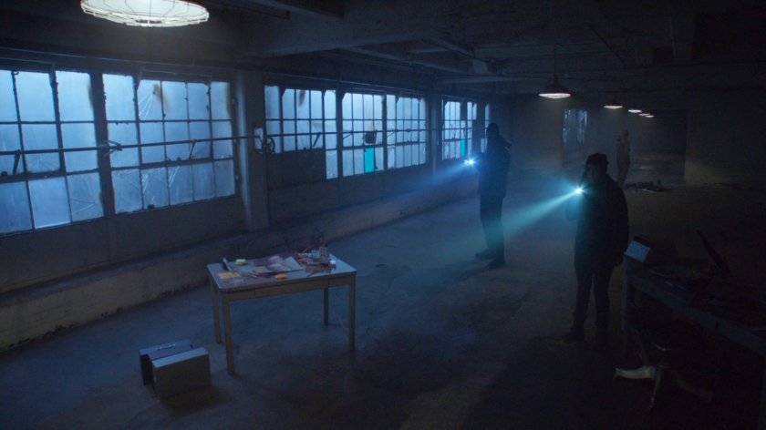 Daisy and Coulson in an abandoned warehouse in Nome, Alaska.