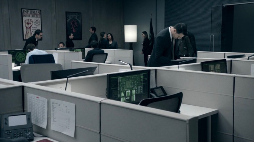 Ward in the bullpen of the Framework Triskelion.