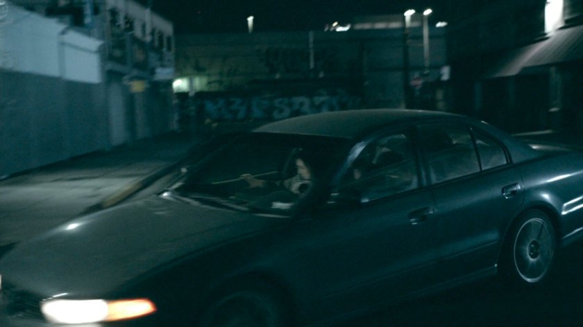 Car turning a Bethesda street in the Framework.