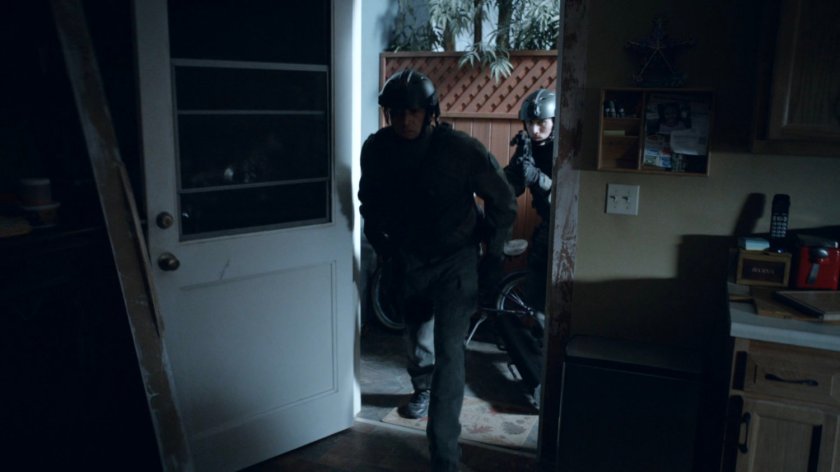 HYDRA agents break into Mack's house inside the Framework.