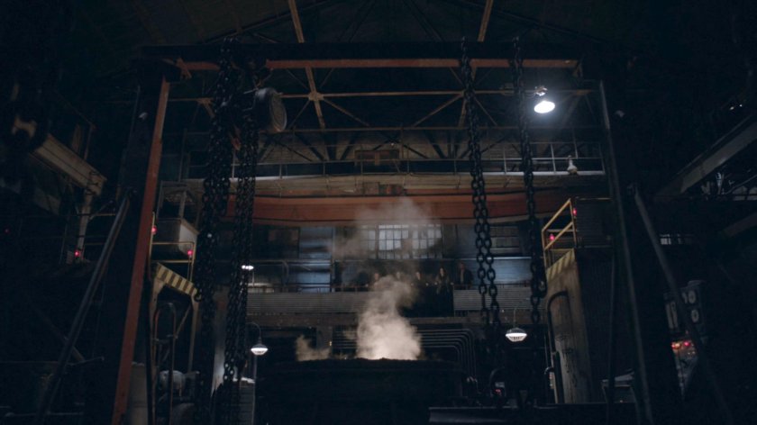 Interior of a steel mill in the Framework.